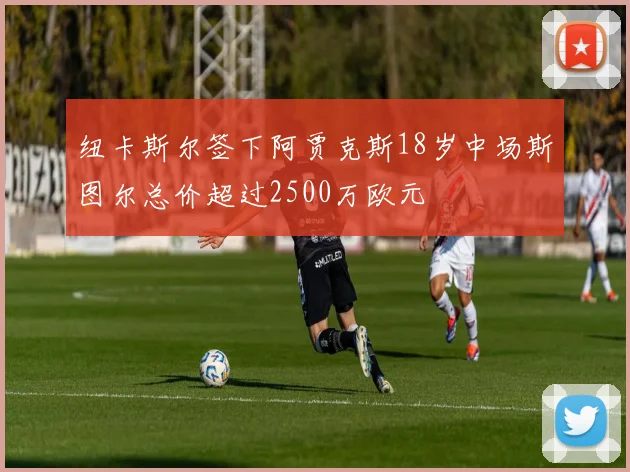 纽卡斯尔签下阿贾克斯18岁中场斯图尔总价超过2500万欧元